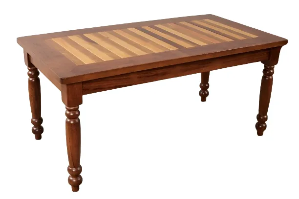 Mesa Elizabeth 90cm X 170cm Pé Torneado Ripada Nobre