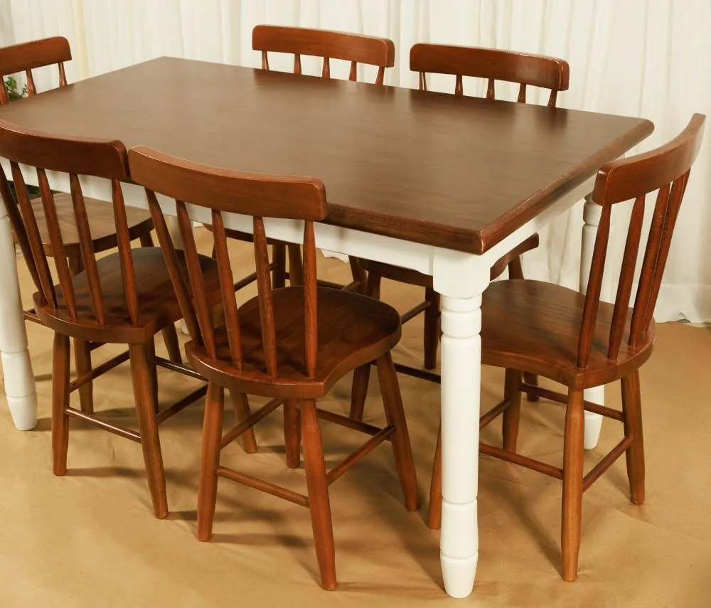 Mesa 90 x 170 Dalas Torneada 8 x 8 Compensado Reflorestamento